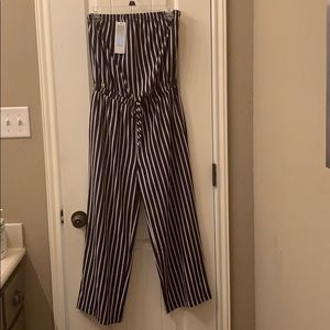 Navy Blue strapless jumpsuit Size:M